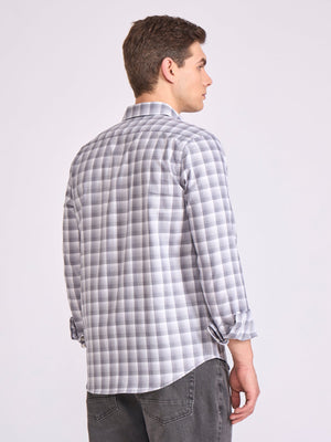 Quint - Check Shirt - Classic Grey - Espanshe