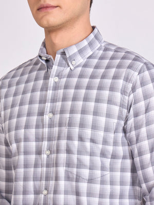 Quint - Check Shirt - Classic Grey - Espanshe