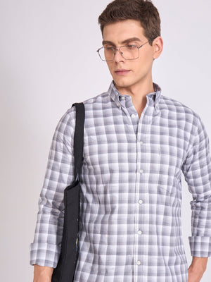 Quint - Check Shirt - Classic Grey - Espanshe