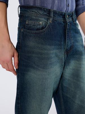 Raast - Relaxed Fit Jeans - Dark Blue Shade - Espanshe