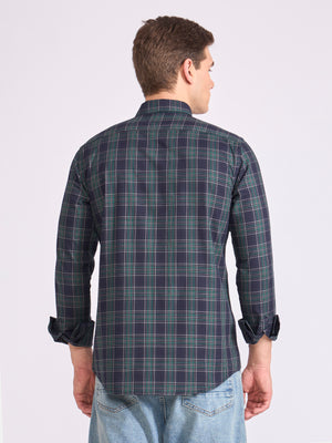 Men's Check Shirt in green