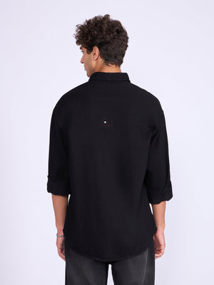 Whita - Denim Shirt - Jet Black - Espanshe