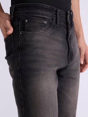 Yulia - Straight Fit Jeans - Black Shade - Espanshe