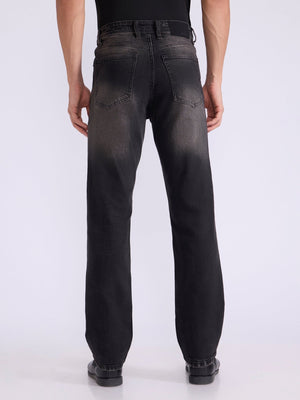Yulia - Straight Fit Jeans - Black Shade - Espanshe