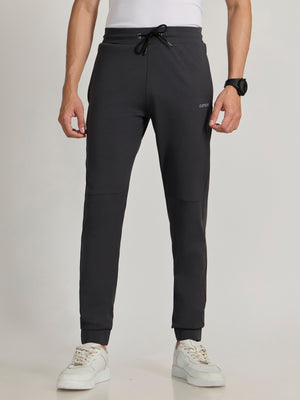 Men's Track Pant -in Dark Gray color with drawstring.