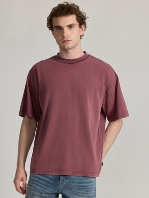 Men's Baggy T-Shirt in midnight plum