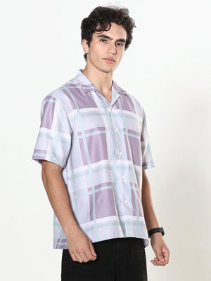 oversized checkered shirt made from lyrac fabric.
lyrac fabric shirts
oversized shirts for men