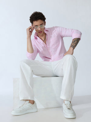 Sara - 100% Cotton Gingham Shirt - Pink - Espanshe