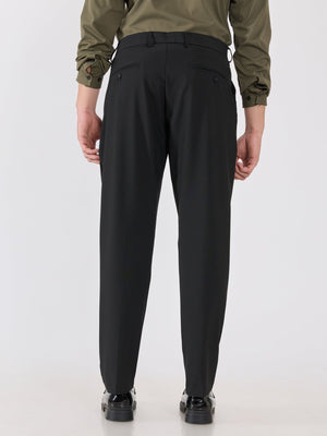 Alista - Slim Fit Formal Pant - Black - Espanshe