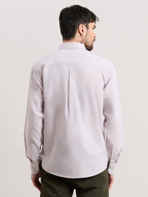 Zena - Relaxed Fit Oxford Shirt - Grey - Espanshe