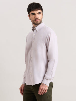 Zena - Relaxed Fit Oxford Shirt - Grey - Espanshe