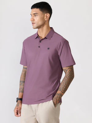 Balance - Regular Fit Polo T-Shirt - Grape - Espanshe