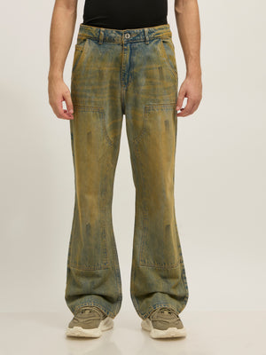 men's Pascal - Flared Fit Jeans in Blue Shade