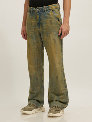 men's Pascal - Flared Fit Jeans in Blue Shade