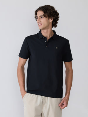 Men's Regular Fit Polo T-Shirt - Black
