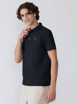 Zoltan - Regular Fit Polo T-Shirt - Black - Espanshe