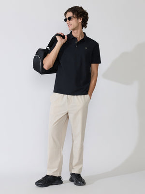 Zoltan - Regular Fit Polo T-Shirt - Black - Espanshe