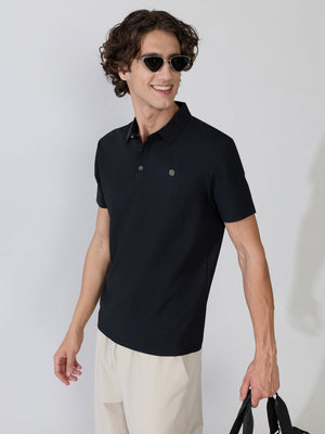 Zoltan - Regular Fit Polo T-Shirt - Black - Espanshe