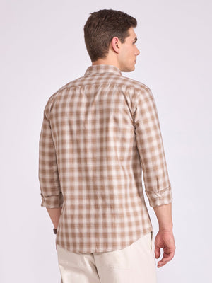 Quint - Check Shirt - Brown - Espanshe