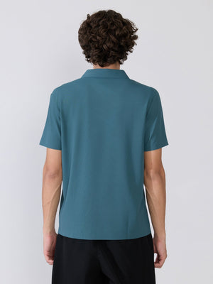 Zoltan - Regular Fit Polo T-Shirt - Peacock - Espanshe