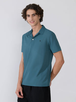 Zoltan - Regular Fit Polo T-Shirt - Peacock - Espanshe