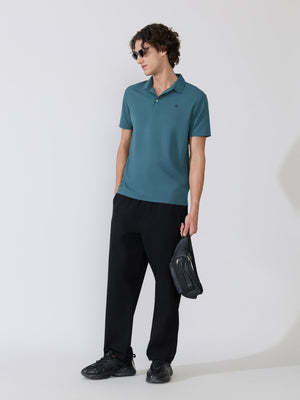 Zoltan - Regular Fit Polo T-Shirt - Peacock - Espanshe