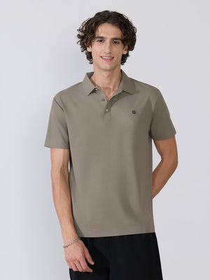 Zoltan - Regular Fit Polo T-Shirt - Moss Grey - Espanshe