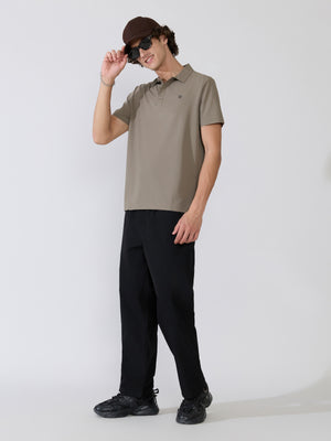 Men's Regular Fit Polo T-Shirt - moss gray