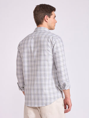 Men's Checkered Shirt in Light gray