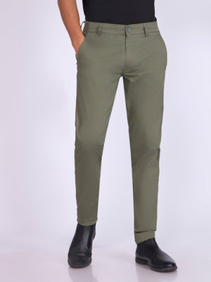 Existence - Skinny Fit Cotton Pant - Pistachio Green - Espanshe