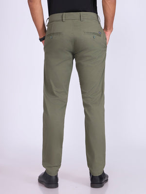Existence - Skinny Fit Cotton Pant - Pistachio Green - Espanshe