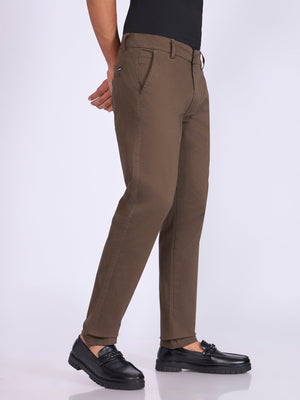 Existence - Skinny Fit Cotton Pant - Espresso Brown - Espanshe