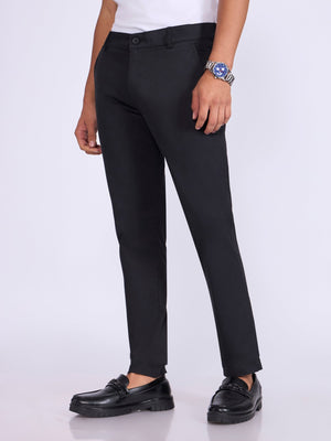 Existence - Skinny Fit Cotton Pant - Black - Espanshe