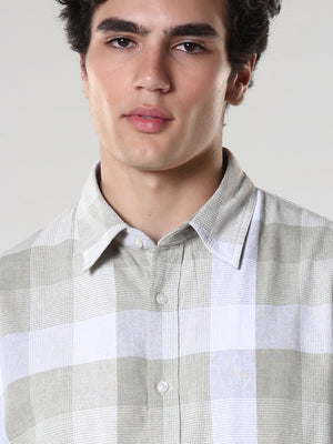 Amabel - Checkered Regular fit Shirt - Grey - Espanshe