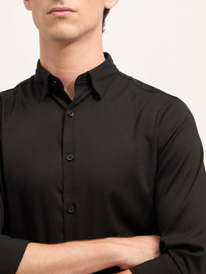 Ivar - Turkish Fit Striped Shirt - Black - Espanshe
