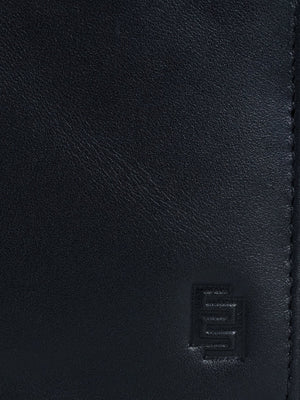 Arctic-3 - Bi-Fold Leather Wallet - Black - Espanshe