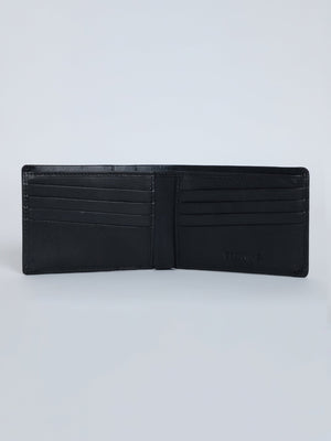 Arctic-3 - Bi-Fold Leather Wallet - Black - Espanshe