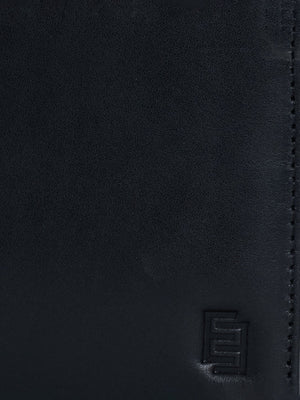 Arctic-5 - Vertical Leather ID Wallet - Black - Espanshe