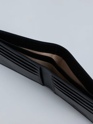 Arctic-5 - Vertical Leather ID Wallet - Black - Espanshe