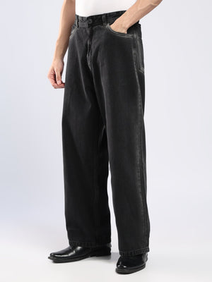 Aether - Wide Fit Jeans - Black Shade - Espanshe