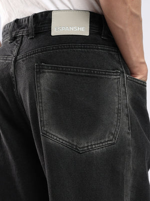 Aether - Wide Fit Jeans - Black Shade - Espanshe
