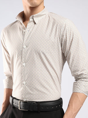 Auvomo - Digital Printed Shirt - Light Brown - Espanshe