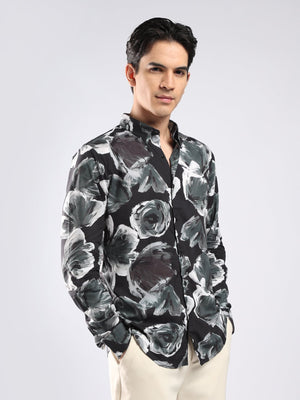 Auvomo - Digital Printed Shirt - Black - Espanshe