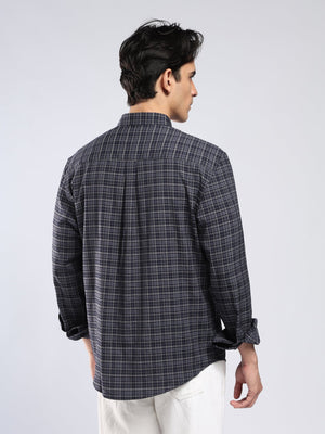 Vololo - Relaxed Fit Checks Shirt - Blue - Espanshe