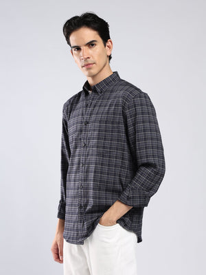 Vololo - Relaxed Fit Checks Shirt - Blue - Espanshe