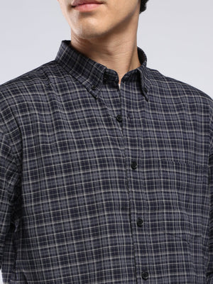 Vololo - Relaxed Fit Checks Shirt - Blue - Espanshe
