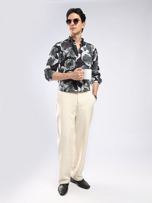 Auvomo - Digital Printed Shirt - Black - Espanshe