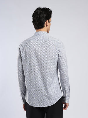 Auvomo - Digital Printed Shirt - Navy Blue - Espanshe