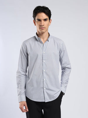 Auvomo - Digital Printed Shirt - Navy Blue - Espanshe