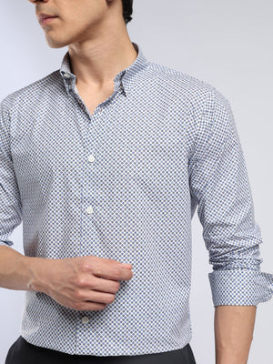 Auvomo - Digital Printed Shirt - Navy Blue - Espanshe